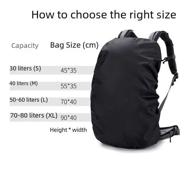 Funda para mochila de montañismo al aire libre, funda universal para lluvia y polvo, funda impermeable para mochila escolar