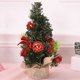 thumbnail image 2 of Mini árbol de Navidad Artificial con Decoraciones, 3 Piezas, árbol de Navidad de 20 cm de Alto, Adecuado para el hogar, la Oficina y la Oficina, marrón Rojo Verde, 2 of 5