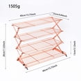 thumbnail image 2 of zhangmingg Adjustable Tiered Stackable Rack for Baking Roasting and Cooking with Copper Finish Design, 2 of 6