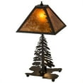 thumbnail image 1 of 21 in. Leafs Edge Table Lamp, Oil Rubbed Bronze & Amber Mica, 1 of 1