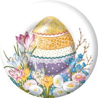 Decorative Easter Egg Dessert Plates (8 counts)