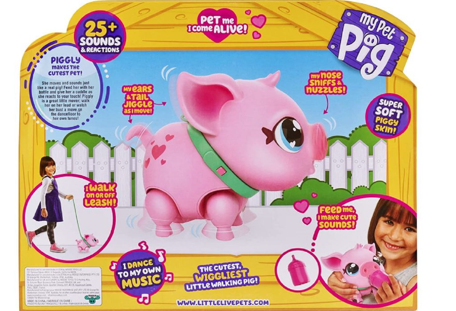 Electric Pig Toy Dancing Walking and Singing for Children Having Fun Pink 