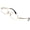 Gold, variant on Agstum Titanium Rectangle Gold Mens Optical Eyeglass Frames Size 53-17-138 / 56-18-145