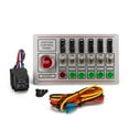 thumbnail image 5 of 12V Racing Switch Panel Race Car Ignition Accessory Engine Start, 6 Indicator Light  6 Fused Toggle Quick Off  Switch, 5 of 6