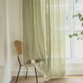 thumbnail image 4 of Cortinas Deeprove Green Boho de 24 cm de largo para dormitorio, 1 panel, 4 of 6