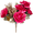 Red, variant on JUANCHENG 1pcs European Vintage Glitter Rose Bouquet Artificial Silk Flowers for Wedding Red