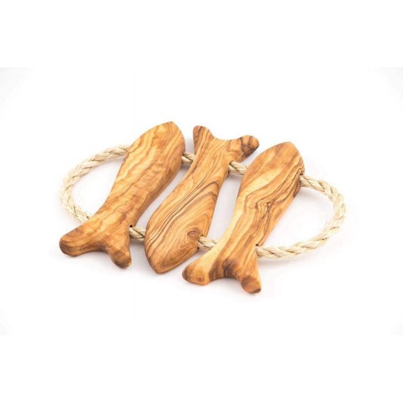 Olive Wood Fish Trivet