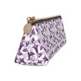 thumbnail image 2 of Xecao Violets Flowers Print Leather Pencil Case -Stationery Bag Pen Holder for Work & Office, 2 of 5