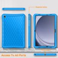 thumbnail image 5 of Fintie Silicone Case for Samsung Galaxy Tab A11+ Plus 2025/ A9+ Plus 11 Inch 2023, Honey Comb Series Kids Friendly Light Weight Shock Proof Protective Cover, Blue, 5 of 10