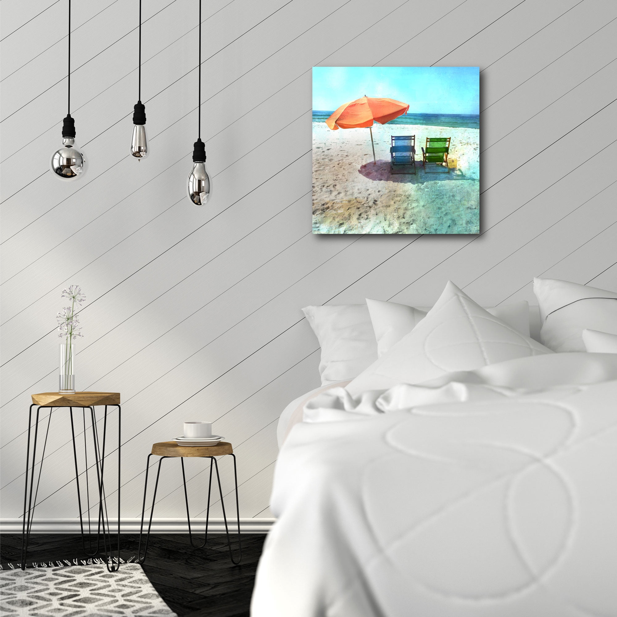 Courtside Market Color Tint Sea Gallery-Wrapped Canvas Wall Art, 16x16