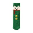 thumbnail image 3 of Xfvqtps Womens Christmas Socks Cute Dog Pattern Mid Tube Coral Fleece Thick Warm Socks Christmas Accessories Floor Sleep Socks Green, 3 of 3