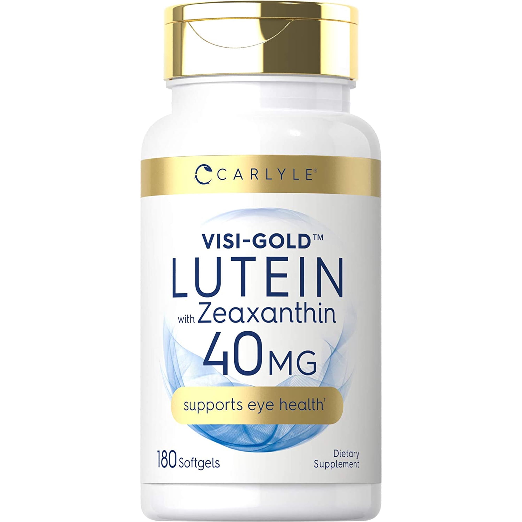 Lutein 40mg and Zeaxanthin | 180 Softgels for Men and Women | by Carlyle
