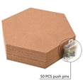 thumbnail image 5 of 12 Pack Hexagon Cork Wall Bulletin Boards 12" x 10.2" Cork Tiles Self-Adhesive Cork Board Wall Panels Pin Board for Home Office School with 100pcs Push Pins, 5 of 8
