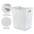 thumbnail image 7 of Wood Trash Can Wastebasket Rustic Rectangular Garbage Container Bin Bedroom, 7 of 7