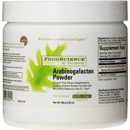 Food Science Arabinogalactan Powder, 100 GM