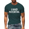 thumbnail image 7 of jowamay I Had Potential Tshirt Short Sleeve Funny Saying Graphic T-Shirts Men's Summer Tops for Outdoor Workout, 7 of 7