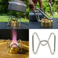 thumbnail image 1 of CNKOO Support de Réchaud à Alcool en Acier Inoxydable Portable pour Camping Extérieur Résistant à la Chaleur, 1 of 8