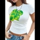 thumbnail image 2 of Camiseta de Corta con Estampado Floral Y2K para Mujer, Estilo Vintage, para Verano L, 2 of 9