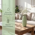 thumbnail image 4 of REGALWOVEN Small Ceramic Modern Vase, Matte Decorative Flower Vase for Desktop, Shelf & Bathroom, Minimalist Boho Home Green 2.4"L x 2.4"W x 5.1"H, 4 of 5