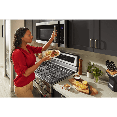 KitchenAid - 2.0 Cu. Ft. Over-the-Range Microwave with Sensor Cooking - Stainless Steel