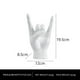 thumbnail image 3 of Escultura Creativa De Gesto De Mano De Rock Con Figura De Niña De Cerámica. Estatua Moderna De Porcelana De Dama Para Decoración De Apartamento, Dormitorio, Restaurante O Estantería., 3 of 8