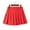 Red, variant on hoksml Girls Uniform Skirts Solid Color Elastic Waist Four Season Pleated Flowing Skorts Performance Dance Skirt 2-17 Years Children
