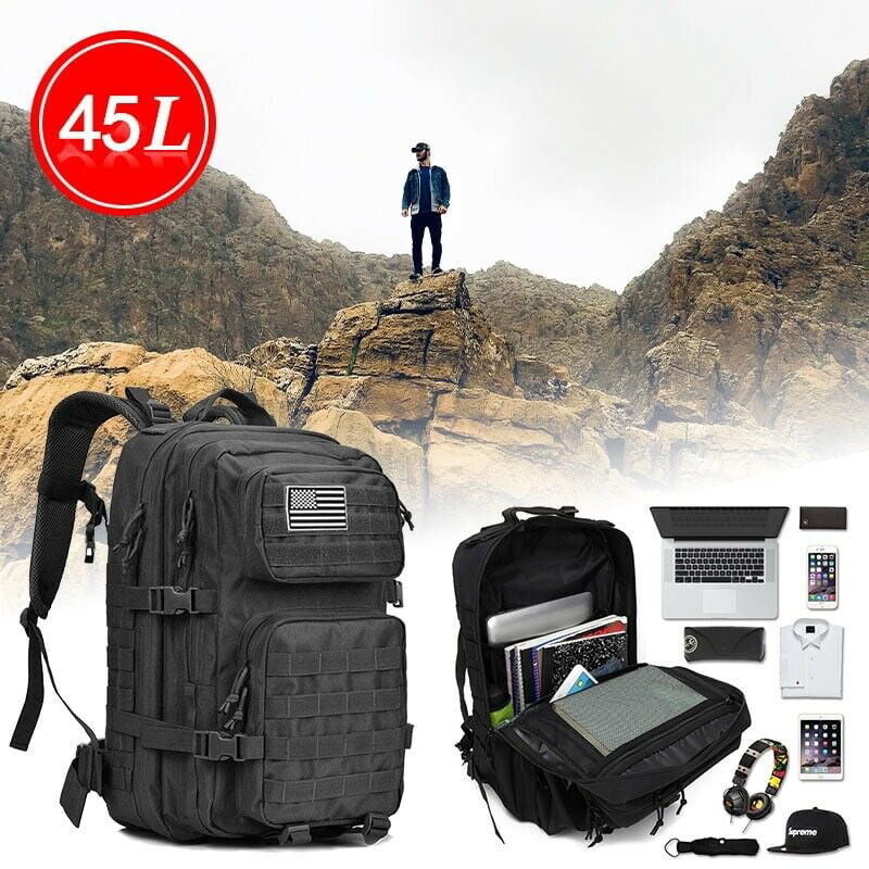 45L Military Tactical Backpacks For Men Camping Hiking Trekking Daypack Bug  Out Bag Lage MOLLE 3 Day Assault Pack