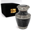 thumbnail image 1 of Urnas de recuerdo de elegancia de mármol para cenizas humanas con caja de regalo de terciopelo para recuerdos de cremación para cenizas, urna de cremación pequeña y urna de recuerdo pequeña, 1 of 1