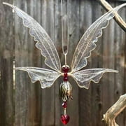 Hadanceo Wind Chime No Deformation Epoxy Fairy Butterfly Angel Wind-bell for Window