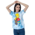 thumbnail image 2 of The Simpsons Juniors' Bart Simpson Tie-Dye Skimmer T-Shirt, 2 of 7