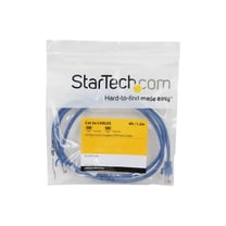 StarTech 4 ft Blue Cat5e Snagless UTP Patch Cable