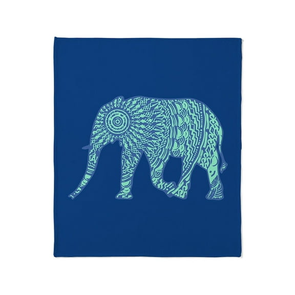 CafePress - Colorful Elephant Throw Blanket - Soft Fleece Throw Blanket, 50"x60" for All Ages