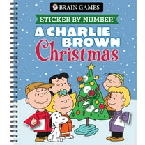 Brain Games - Sticker by Number Brain Games - Sticker by Number: A Charlie Brown Christmas, (Spiral-Bound)