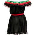 thumbnail image 3 of Boo! Inc. Spicy Senorita Women's Halloween Costume Mexican Fiesta Flamenco Dancer Dress, 3 of 6