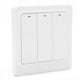 thumbnail image 3 of Interruptor de luz inteligente de pared, botón pulsador, fuego único, 3 entradas, 600W, PC para TUYA AC 100?240VWifi, 3 of 8