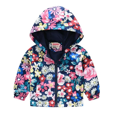 

wofedyo baby girl clothes Print Windproof Autumn Zipper Kids Hooded Jacket Coat Baby Boys Toddler Grils Boys Coat&jacket baby clothes