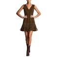 thumbnail image 2 of Western Cowgirl Dress for Women Sleeveless V Neck Slim Fit Tassel Hem Knee Length Tank Dresses Country Concert Dress, 2 of 6