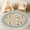 Color 1, variant on Washable Non Slip 3ft Round Rug, Cute Bear Scarf Woodland Scene Surrounded by Trees Mushrooms Circle Area Rugs with Tassels Carpet for Nursery Bedroom Playroom Tent rug Tent Castle