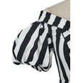 thumbnail image 6 of Victorian Dress Renaissance Ball Gown Black and White Stripes Dress for Women, 6 of 10