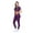 Eggplant, variant on Ultra Stretch Womens Jogger Scrub Set (True Navy Blue, Small)