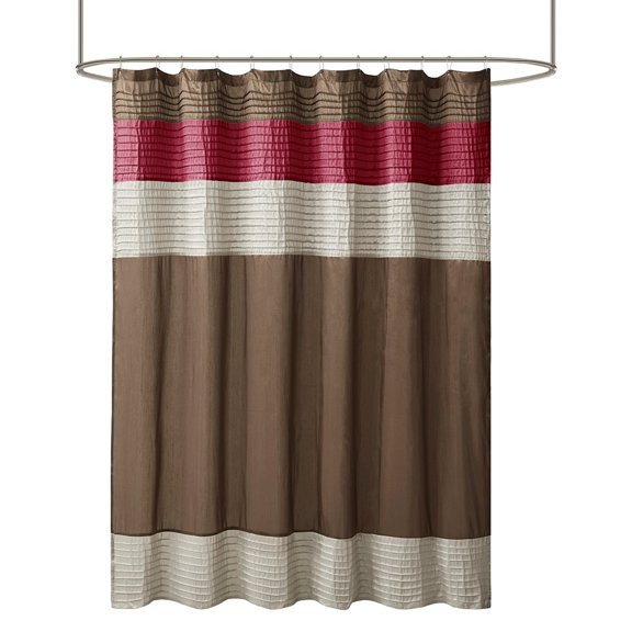 Gracie Mills Nixon Faux Silky Lightweight Shower Curtain - GRACE-3783