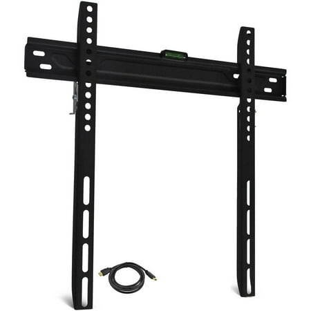 ONN Low-Profile, Universal Wall Mount for 19″ to 60″ Flat-Panel TVs with HDMI Cable