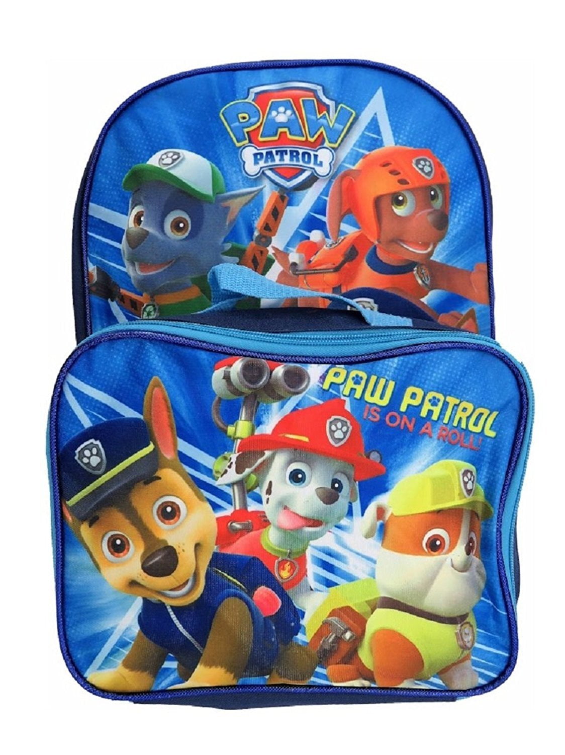 paw patrol backpack and lunchbox set