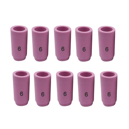 

Nadi 10Pcs 13N10 Tig Ceramic Welding Nozzles Protective Mouth Compatible for Welding Torch WP-9 WP-17 WP-18 WP-20 WP-25 WP-26