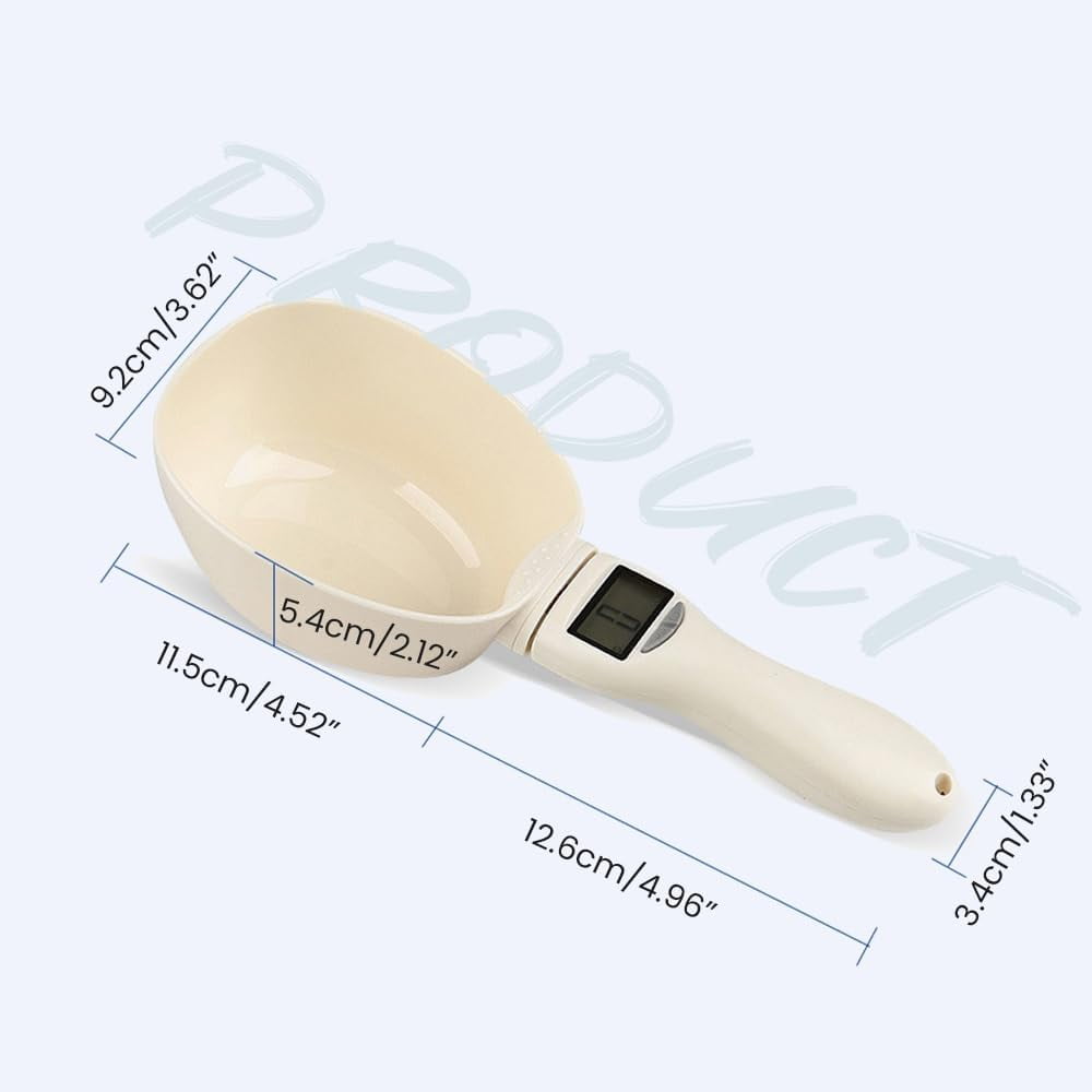Electronic Measuring Spoon, Electronic Food Scale with LCD Screen and Conversion, 800g/0.1g Hig for Baking, Coffee, Dog & Cat Food