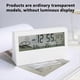 thumbnail image 3 of Multi-Functional Led Wall Clock With Hygrometer Battery Operated Not Included Dorm Room Must-Have, 3 of 5