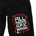 thumbnail image 2 of American Horror Story All Monsters Are Human Men's Black Sleep Pajama Shorts-Medium, 2 of 4