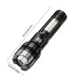 thumbnail image 3 of Gnmfd Rechargeable LED Flashlight High Lumen Handheld Super Bright USB Charging 5 Light Modes Adjustable Focus for Hiking Camping Fishing Work LED Lights for Bedroom Night Lights Plug Into Wall, 3 of 6