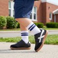 thumbnail image 7 of Toddler Barefoot Shoes, Wide Toe Box Zero Drop Sneakers for Boys Kids, Hook-and-Loop Non-Slip Walking Shoes BlackWhite T6, 7 of 7