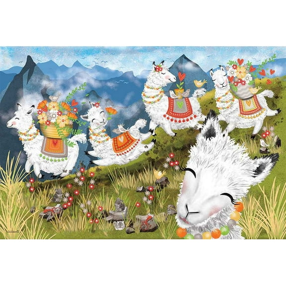 Leaping Llamas, a 36-piece Puzzle by Cobble Hill